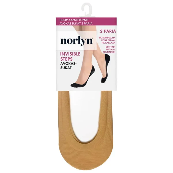 Avokassukat 2 pr pkt Norlyn Invisible Stepsit